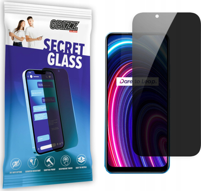 Xham mbrojtës privatësie Grizz SecretGlass për Realme C25Y, 9H, i tejdukshëm