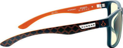 Syze gaming GUNNAR Assassin's Creed Mirage Intercept, xhama Amber, bllokim dritë blu, indigo