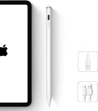 Laps stylus Joyroom JR X9, universal, me maja zëvendësuese, i bardhë