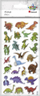 Ngjitëse dekorative Titanum Convex Soft Stickers Dinosaurs, efekt 3D, shumëngjyrëshe