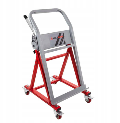 Karrocë platformë Holzmann PW3040KIPP, kapacitet 136kg, mekanizëm kthyes, e kuqe