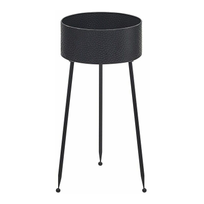 Stativ për lule Beliani Leika, metal 29cm, i zi