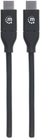 Kabllo USB Manhattan USB C në USB C, 2 m, 100 W, e zezë
