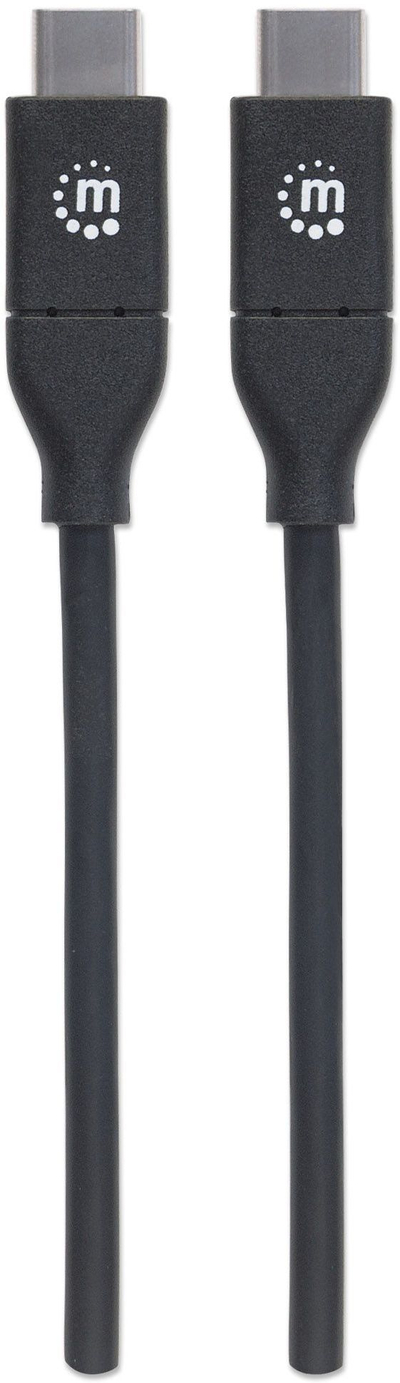 Kabllo USB Manhattan USB C në USB C, 2 m, 100 W, e zezë