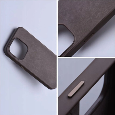 Kapotë Woven Mag për iPhone 15 Pro Max, përshtat me MagSafe, stof, bezhë e çelët