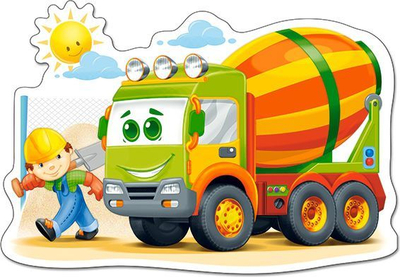Lodër puzzle Castorland Concrete Mixer 120086, 3+, 12 elemente