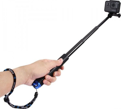 Shkop selfie Puluz PZ150 për kamera sportive, i zi