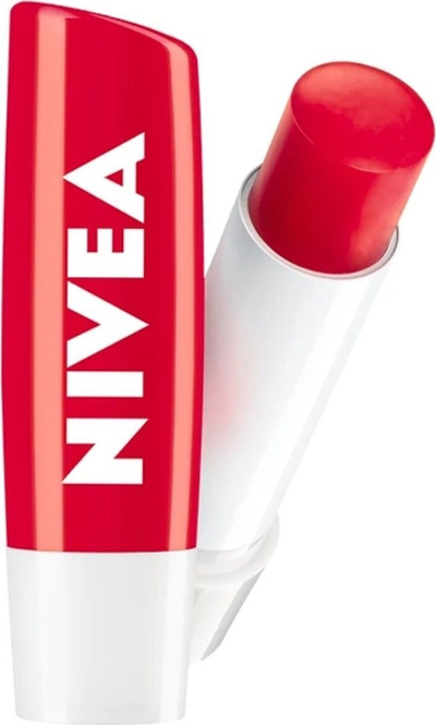Balsam buzësh Nivea Strawberry Shine, për hidratim, 4.8g