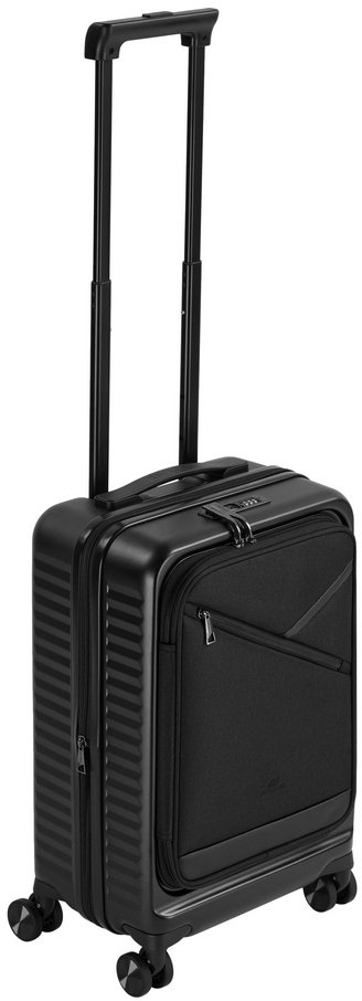 Valixhe kabine Rivacase 8180 Clark ECO, 34L, me rrota, e zezë