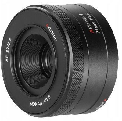 Objektiv AstrHori AF 27mm f/2.8 për Sony E, me autofokus, ngjyrë e zezë