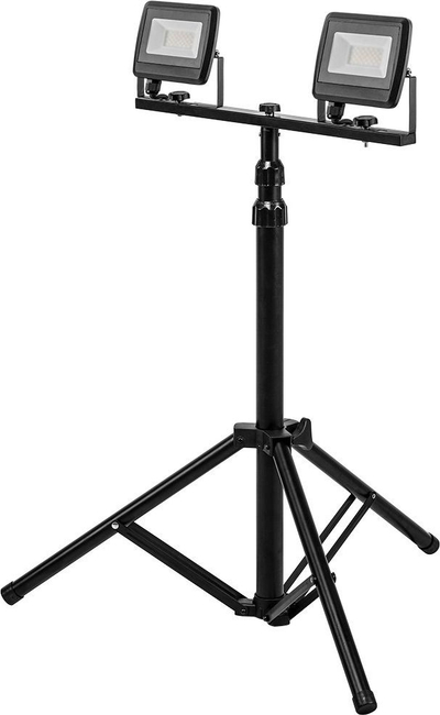 Рефлектор Neo Double Floodlight 99-061, 2x30W SMD LED 5400lm, статив 1.8m, жолт
