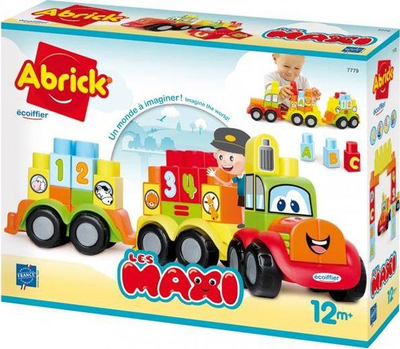 Играчка камион Екофиер 7779, со градежни блокчиња, едукативен, шарен