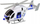 Lodër helikopter policie LEAN TOYS, drita dhe tinguj, plastikë, i bardhë