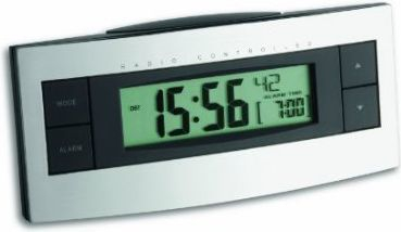 Orë me alarm TFA 60.2511, e argjendtë / e zezë