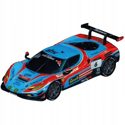 Makinë garash lodër Carrera Ferrari 296 GT3 AF Corse No.21, shkalla 1:43, për Carrera GO!!!, shumëngjyrëshe