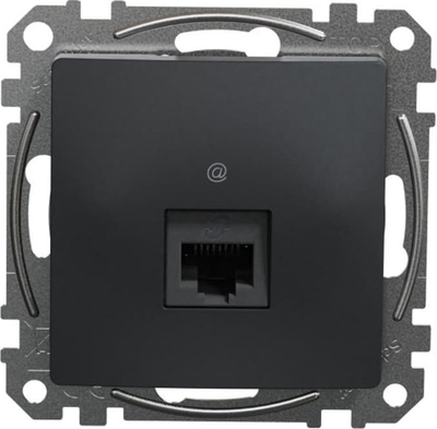 Prizë kompjuterike Schneider Electric Sedna Design Elements, RJ45 kat.6 UTP, montim i fshehtë, antracit e zezë