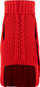 Пуловер за кучиња Chaba Red, ролка, големина XL, црвен