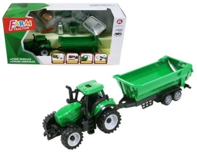 Lodër traktor HIPO H13978, me rimorkio, për kalamaj, shumëngjyrësh