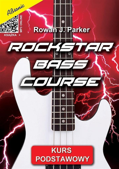 Libër kursi për bas kitarë Rockstar Bass Course Basic Course, 76 faqe, për fillestarë