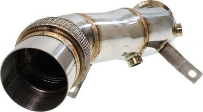 Downpipe TurboWorks BMW X5 X6 535i 640i, 80mm, çelik inox