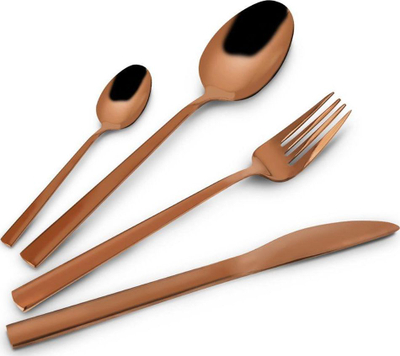 Set lugësh Orion COPPER, 24 pjesë, çelik inox, bakër