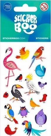 Декоративни налепници Sticker Boo Birds 483495, детски, шарени