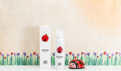 Shkumë intime për bebe MammaBaby Intimo Baby, e butë, 150 ml, e bardhë
