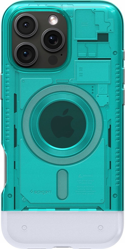 Mbulesë telefoni Spigen Classic C1 MagSafe për iPhone 16 Pro Max, dy shtresa, Bondi Blue
