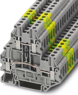 Bllok terminal Phoenix Contact UTTB 4, 2 nivele, 6mm², gri