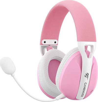 Kufje gaming Havit Fuxi H1, wireless 2.4G Bluetooth, mikrofoni me kabllo, rozë