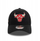 Kapele New Era 9FORTY Chicago Bulls Metallic, pambuk, e zezë