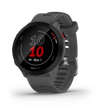 Orë sportive Garmin Forerunner 55, GPS, matje rrahjesh zemre, gri