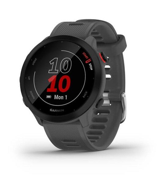 Orë sportive Garmin Forerunner 55, GPS, matje rrahjesh zemre, gri