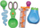 Set lodrash shqisore Learning Resources Sand & Water, për zhvillim të dorës, 4 pjesë, me ngjyra të ndryshme