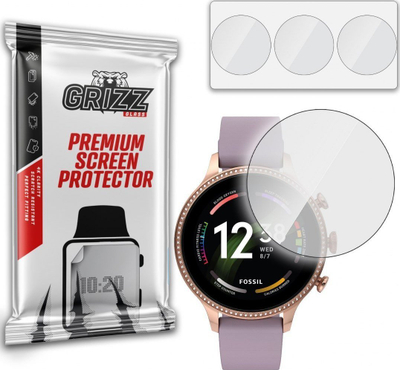Mbrojtëse ekrani për orë GrizzGlass Grizz Hydrogel Film, 36mm, shumë e kthjellët, paketim me 3 copë