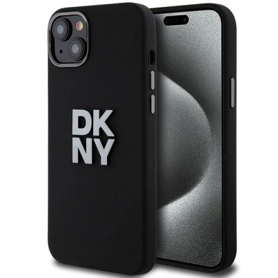 Mbulesë telefoni DKNY DKHCP15SSMCBSK, iPhone 15 14 13 6.1", silikon, e zezë