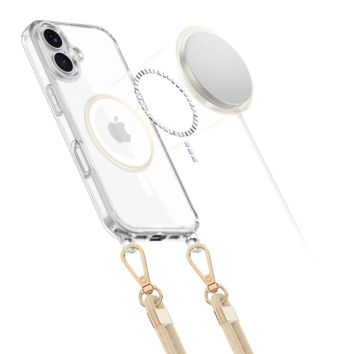 Футрола за телефон Tech-Protect FlexAir Chain MagSafe, за iPhone 16E, проѕирна