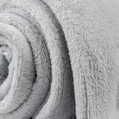 Batanije Granna Coral Fleece, 150x200 cm, mikrofibër, gri e çelët