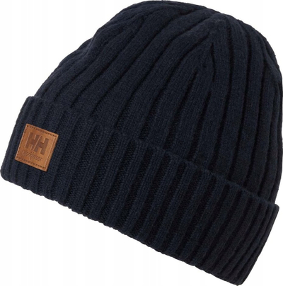 Kapelë dimërore Helly Hansen Kensington, leshi, fleece, blu navy