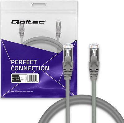 Kabllo rrjeti Qoltec 54528 FTP CAT5e, 3m, 2 x RJ45, gri