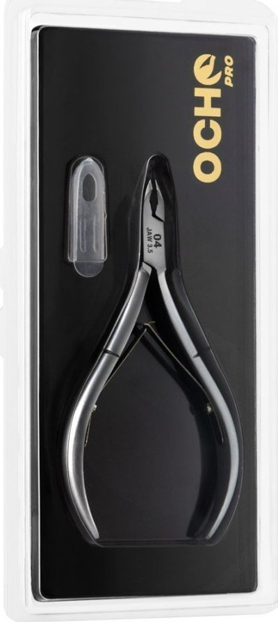 Gërshërë kutikule Activeshop OCHO PRO Nippers 04, 3.5mm, çelik inoksi, gri mat