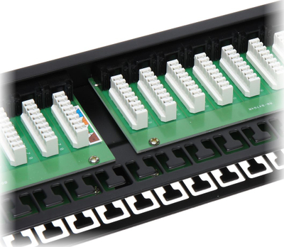 Patch panel Delta PP-48/RJ/6C, 48 porta RJ-45, Cat.6, i zi