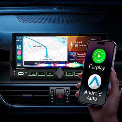 Radio makine Kruger&amp;Matz KM2017, 1 DIN, 6.9", CarPlay Android Auto