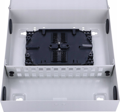 Kabinet fibër optike Extralink Fairy, 24 core, metalik, gri