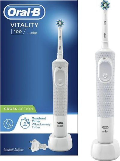 Furçë elektrike për dhëmbë Oral-B Vitality 100 CrossAction, e bardhë