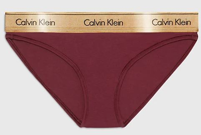 Mbathje për femra Calvin Klein Bikini, të kuqe të errëta