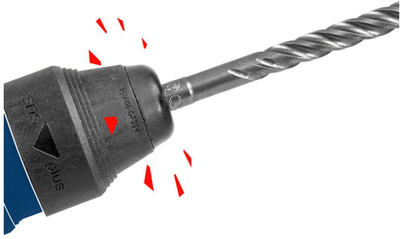 Spiral goditës Bosch Accessories 2608707239, SDS Plus, 17 mm, gri