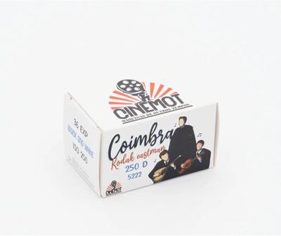 Film fotografik CINEMOT Coimbra, 35mm, ISO 200, bardh e zi