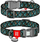 Qafore najloni për qen WAU DOG, S 15mm 25-35cm, me QR tag, me bozhure “Scales”