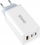 Karikues AC Savio LA-07, 65W GaN, me kabllo USB-A në USB-C 1m, i bardhë